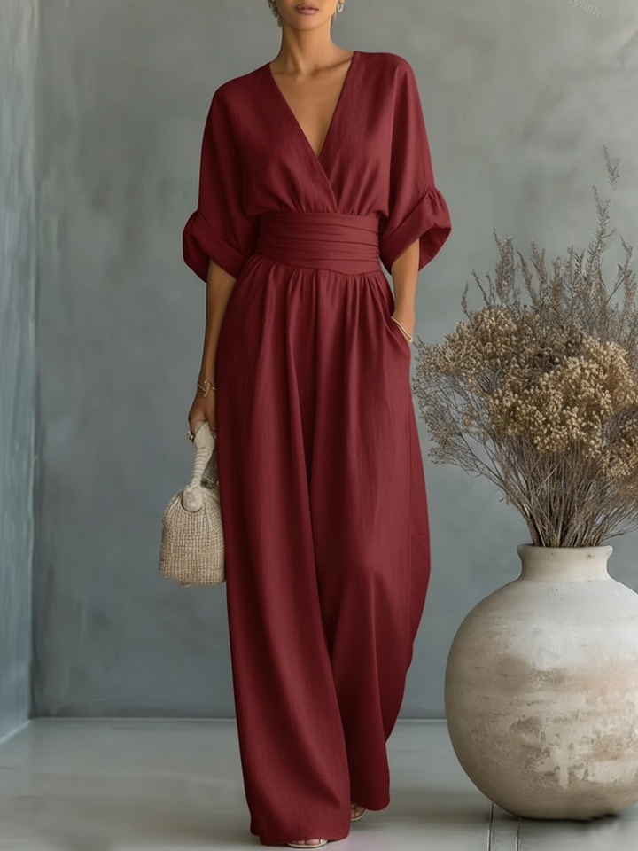 Eliška | Elegantní overal s vysokým pasem