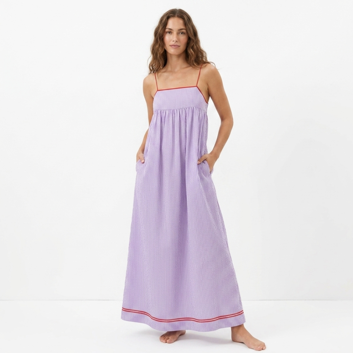 Izabela | Pruhované maxi šaty