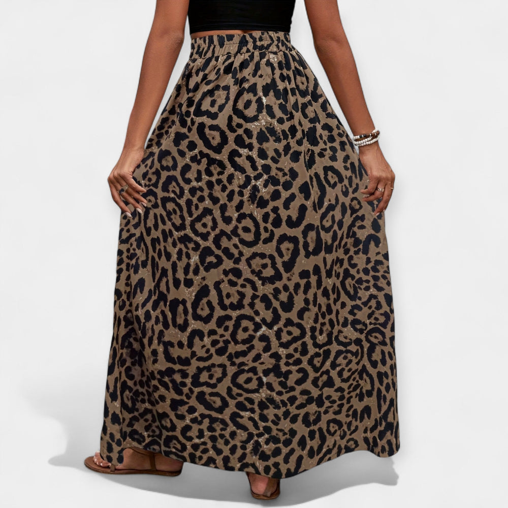 Lucie | Leopardí midi sukně