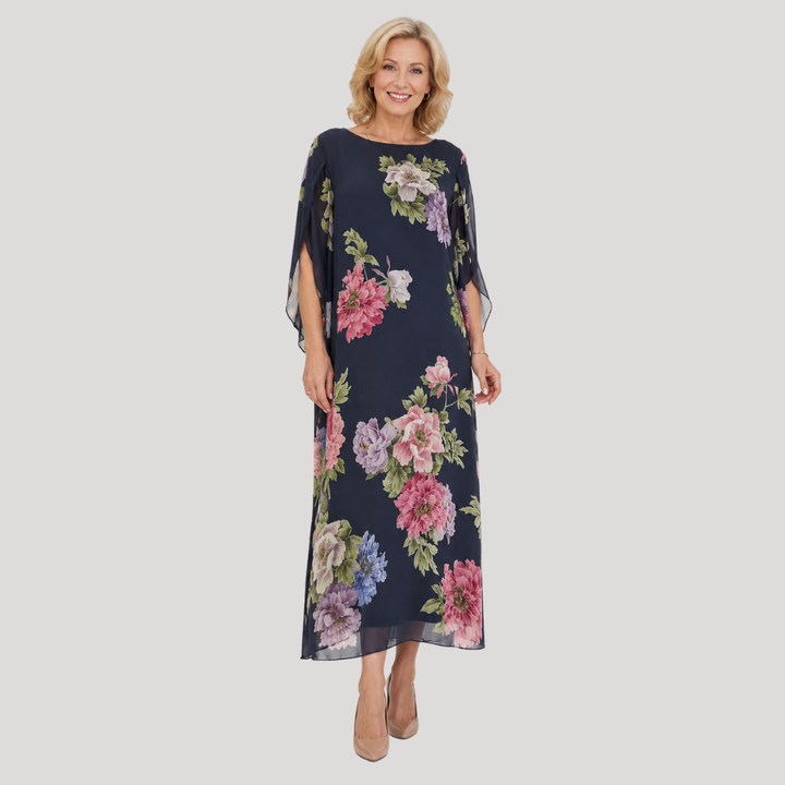 Eleonora | Maxi šaty Midnight Bloom