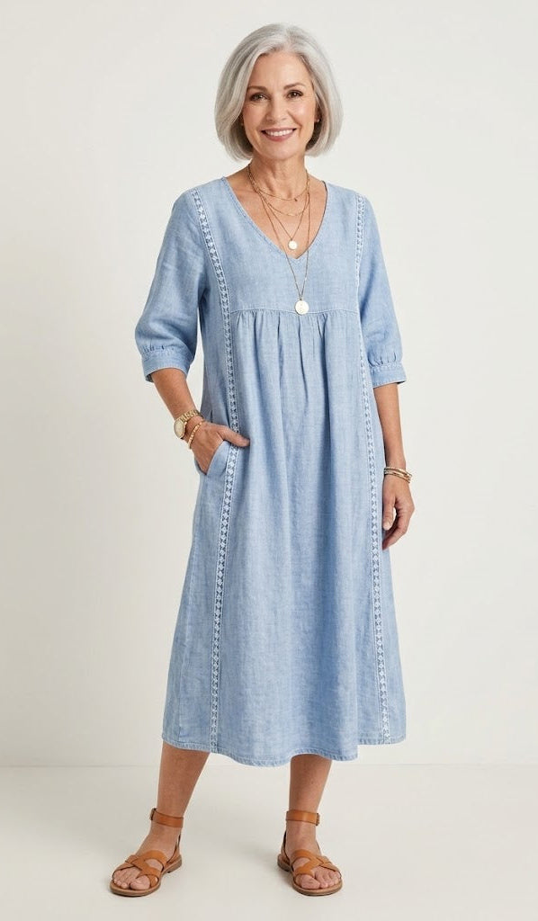 Julie | Elegantní maxi šaty A-line