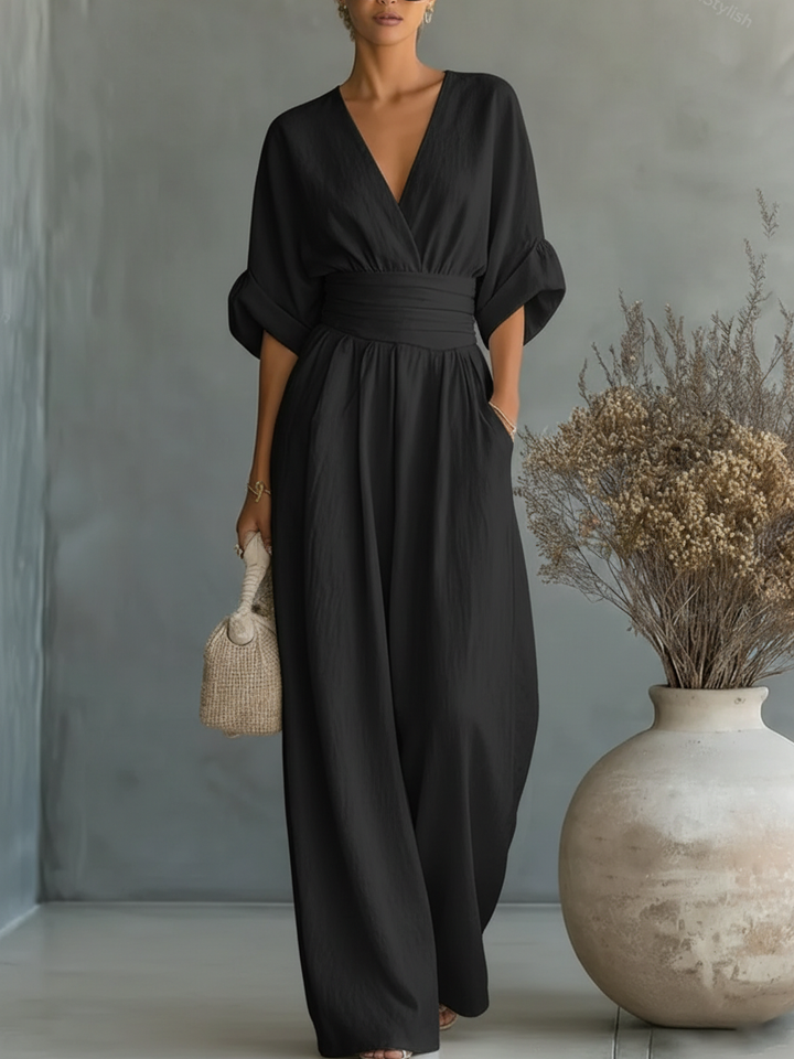 Eliška | Elegantní overal s vysokým pasem