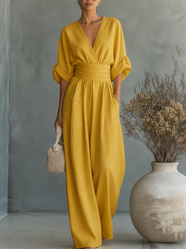 Eliška | Elegantní overal s vysokým pasem