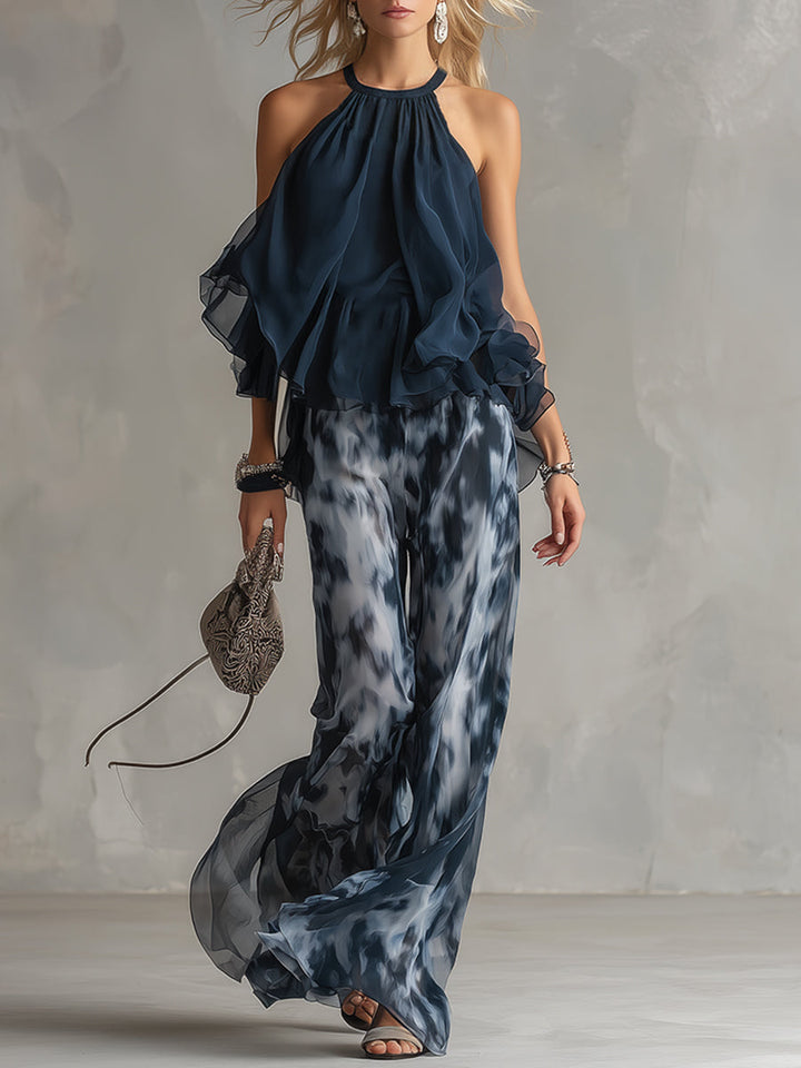 Ludmila | Elegantní šifonová souprava