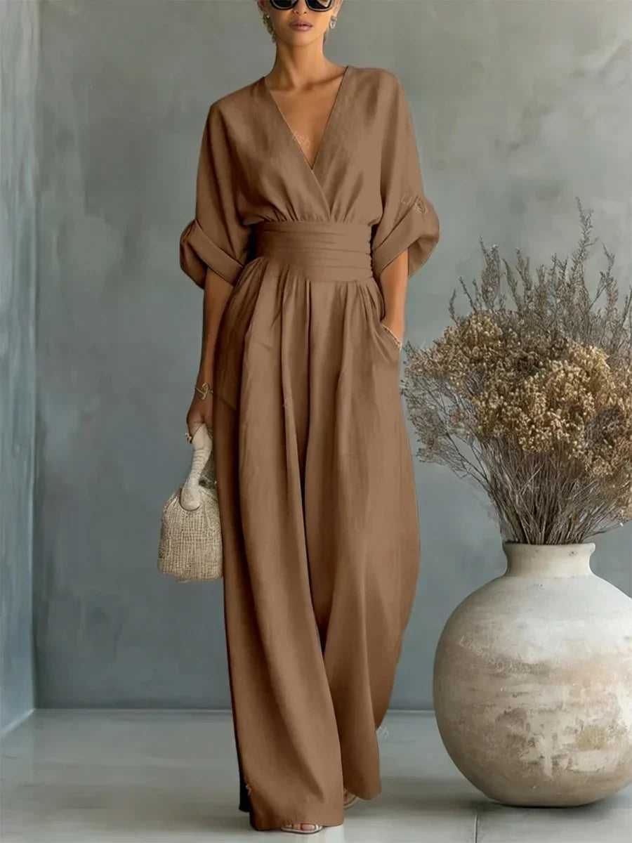 Eliška | Elegantní overal s vysokým pasem