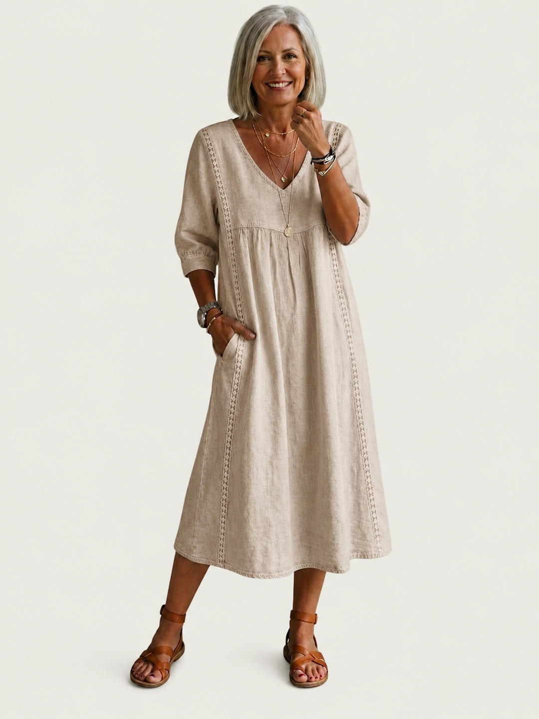 Julie | Elegantní maxi šaty A-line