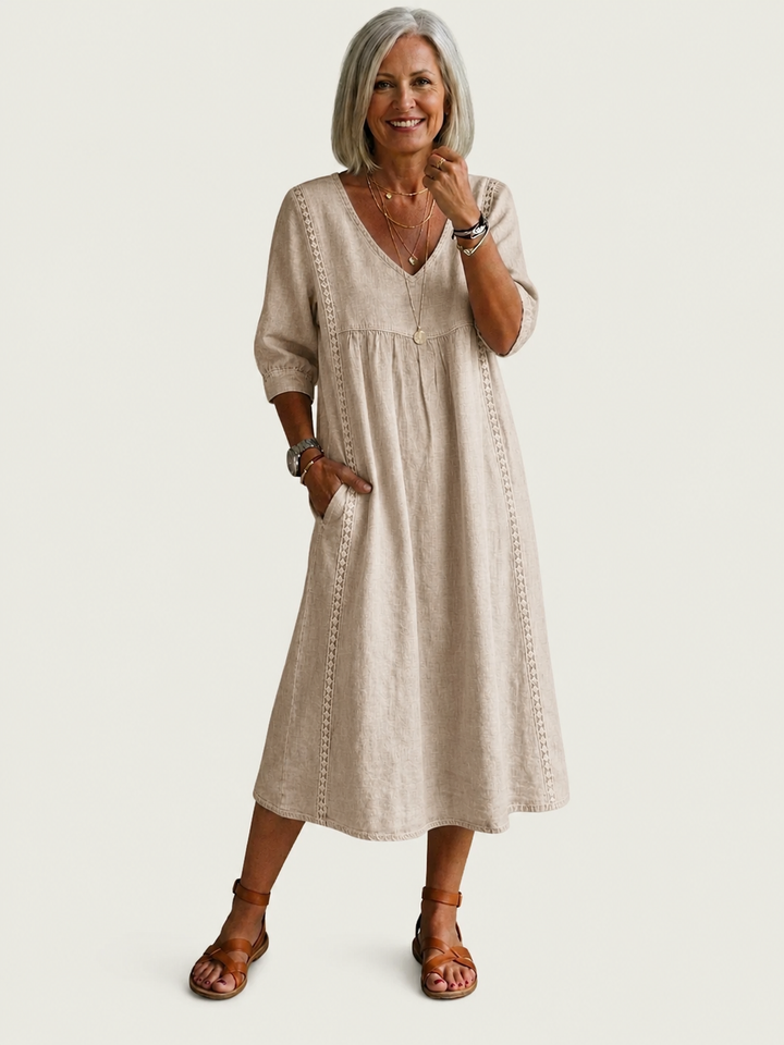 Julie | Elegantní maxi šaty A-line