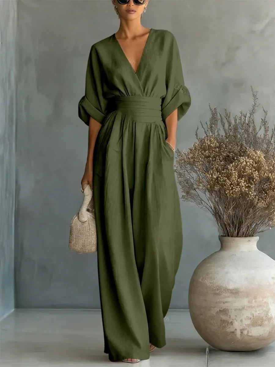 Eliška | Elegantní overal s vysokým pasem