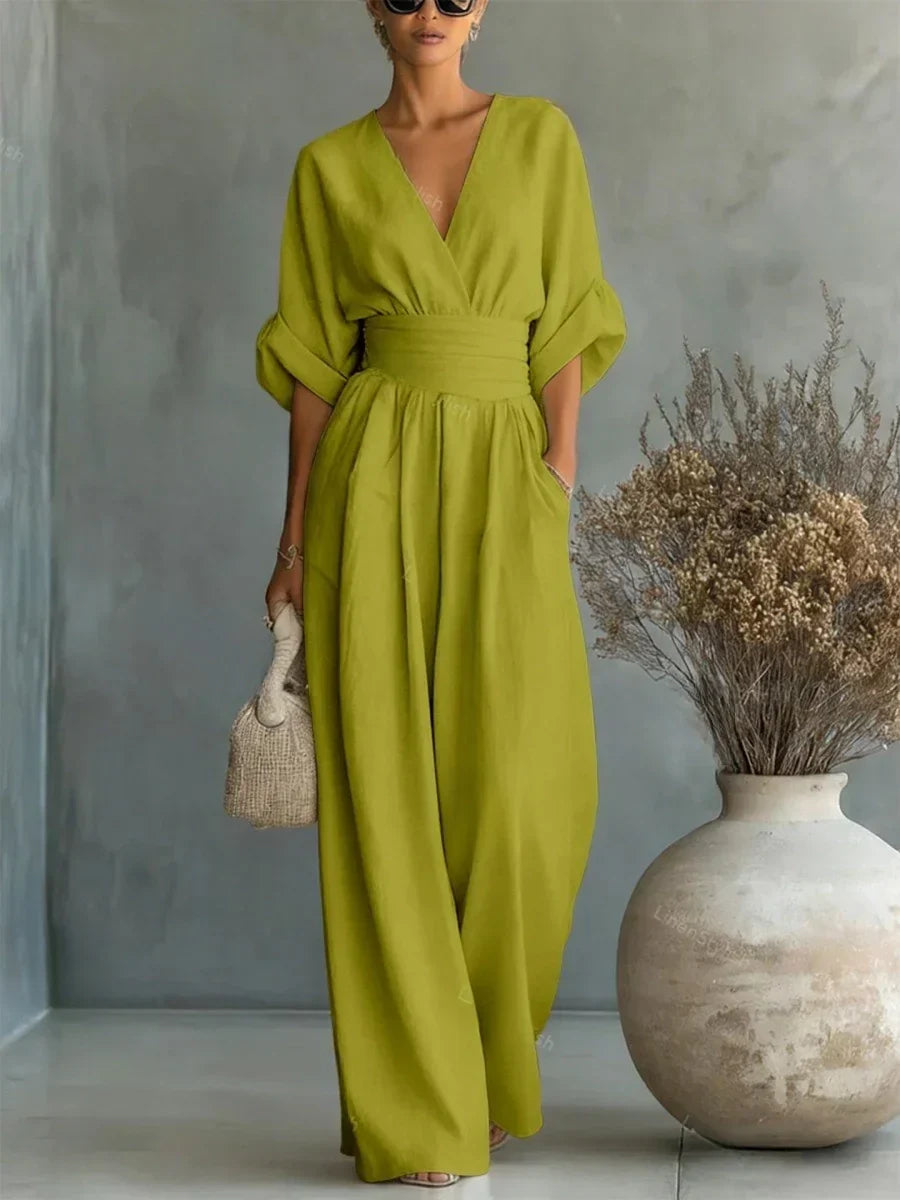 Eliška | Elegantní overal s vysokým pasem